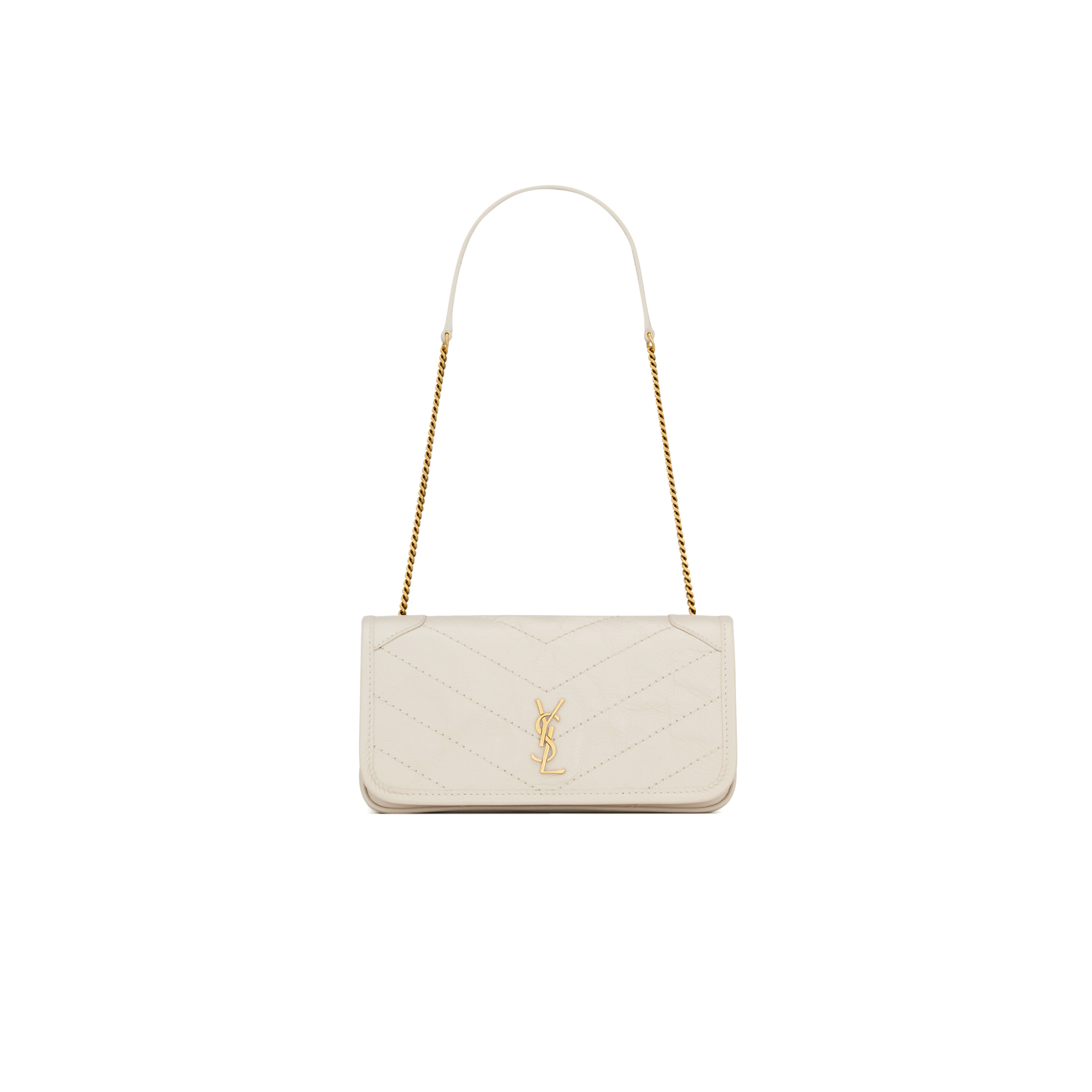 Y51 NIKI CHAIN POUCH IN VINTAGE LEATHER A00FP70EN079207 (20*11*3cm)